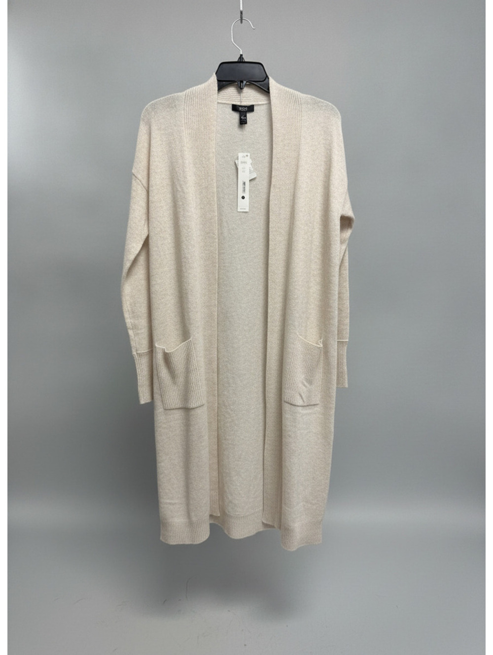 Aqua Cashmere Women's Long Open Front Cardigan Sweater, Size
